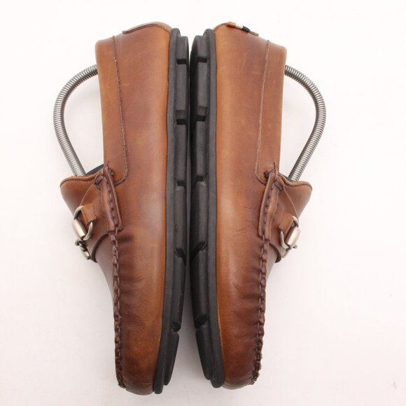 Allen Edmonds Sebastian Driving Loafers Men's Size 8.5 D Horse Bit Brown Leather - Picture 8 of 10